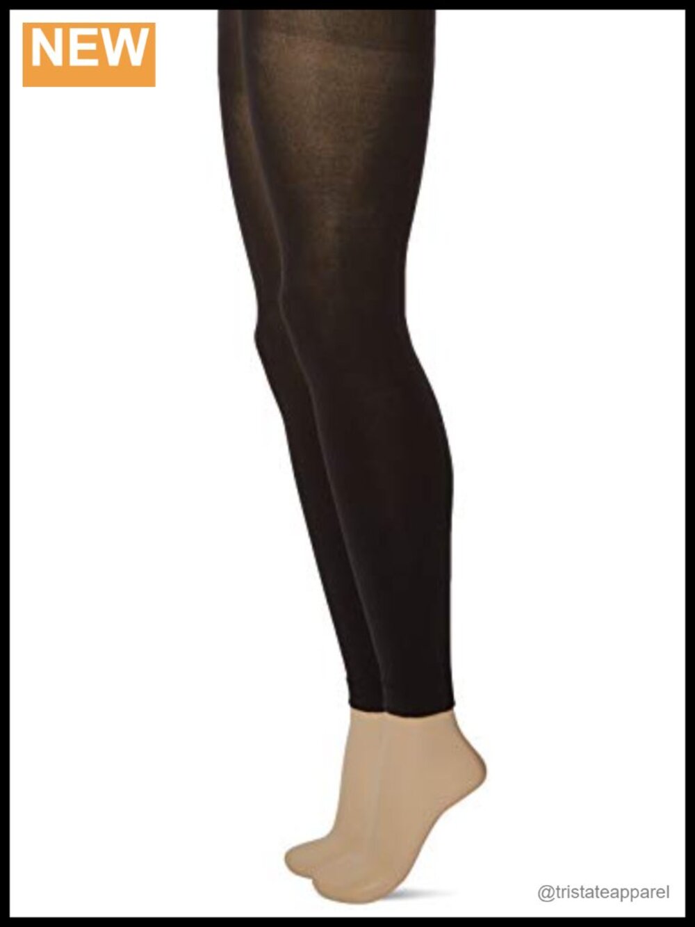 Super Opaque Control Top Footless Tights Nylon High Stretch